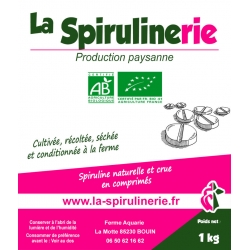 Acheter Spiruline Bio produite en France Bretagne et Vendée comprimés de qualité garantie