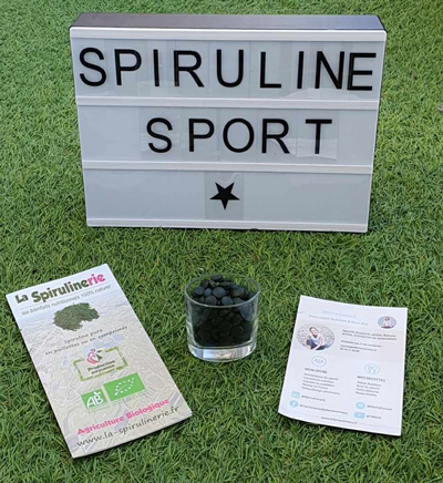 Acheter spiruline en pailettes complement nutrition sportive avec Ronan Pallier athlete de haut niveau