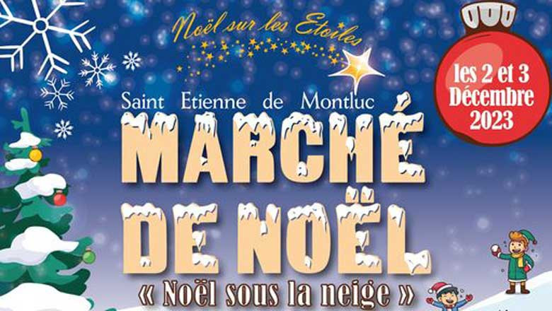 Ce week-end 2 et 3 Décembre 2023 à à St Étienne de Montluc avec Notre spiruline Bio